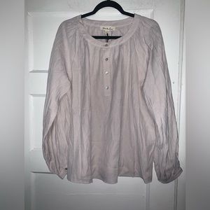 NWT Vine & Love light pink boho loose fit‎ blouse size medium